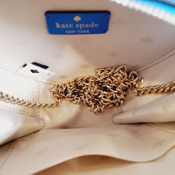 Kate Spade love shack mini heart crossbody bag Blue Summer Night Nwt - Picture 3 of 5